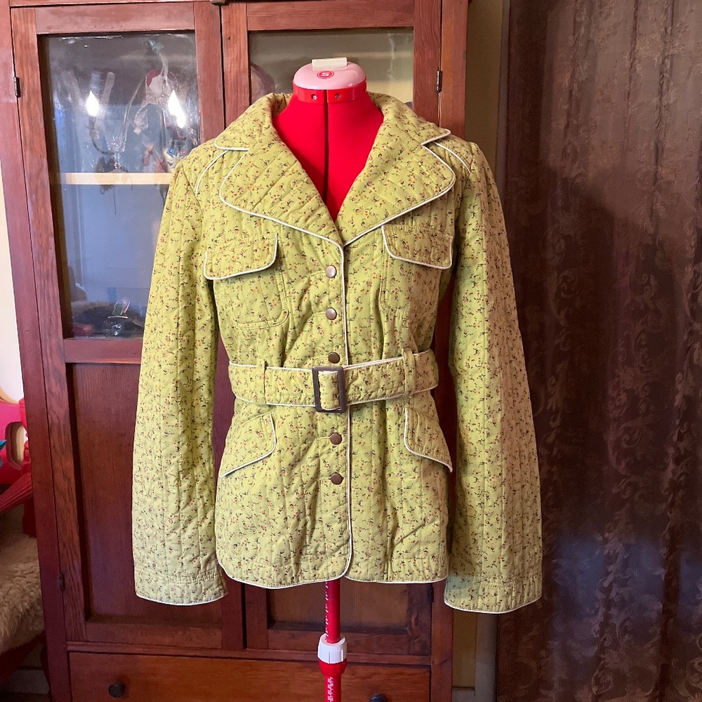 Unique & fun quilted cottage core jacket
